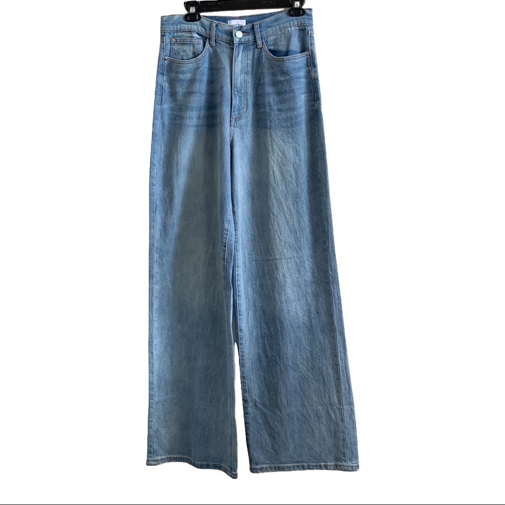 WeWoreWhat Danielle High Rise Wide Leg Jeans